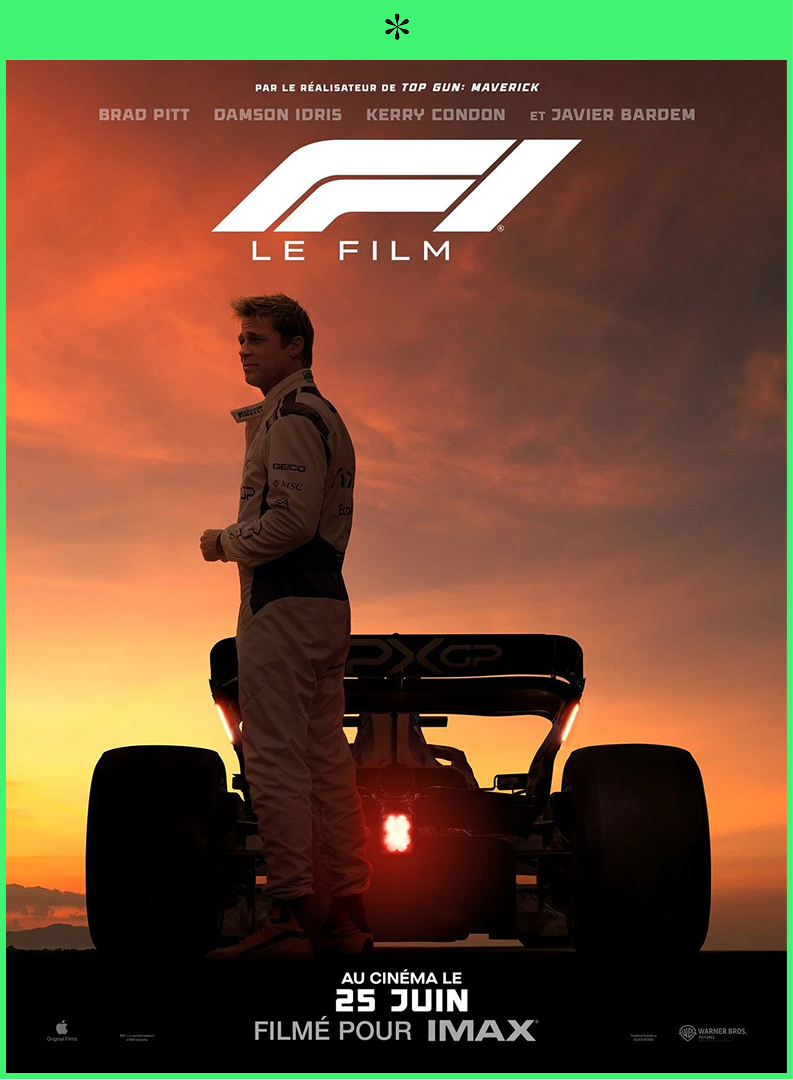 F1 the film with Brad Pitt